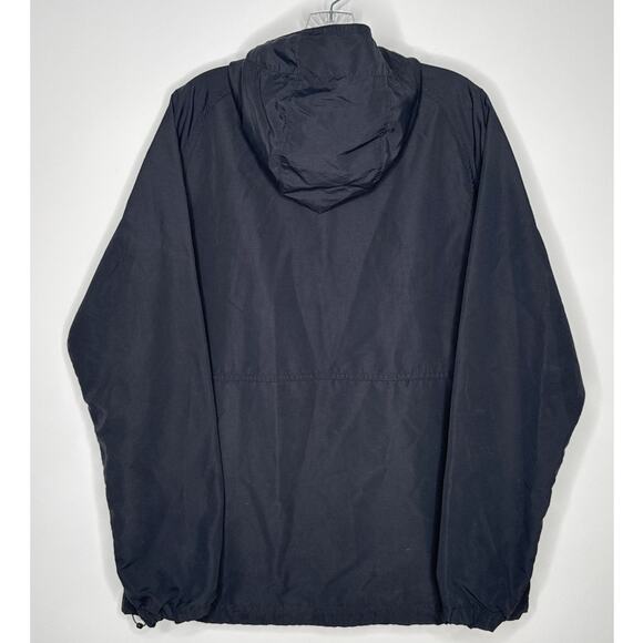 L.L.Bean Men’s Black Nylon Anorak Windbreaker Pullover hooded Jacket Small - Picture 3 of 13